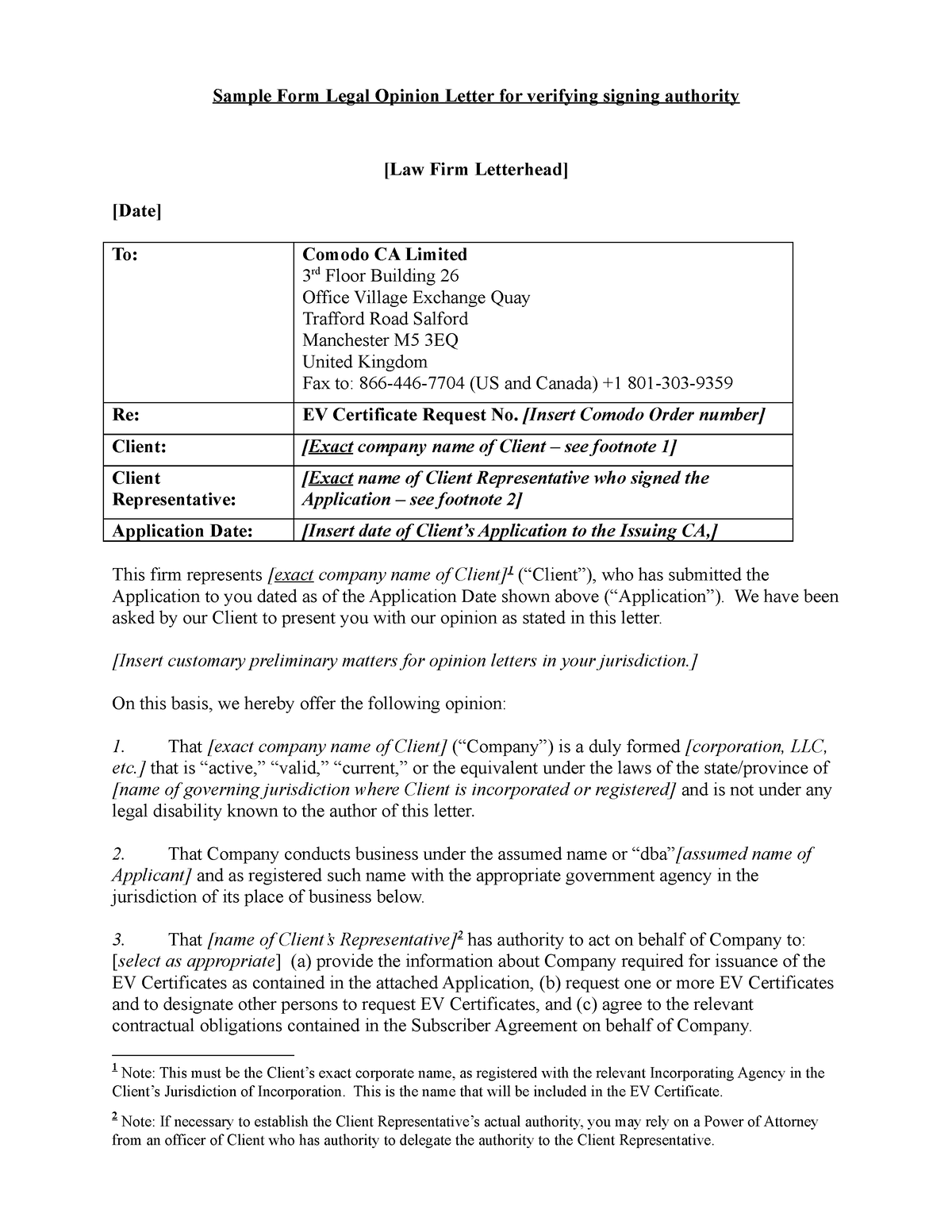 Legal Opinion Letter Please Give As Much Additional Information As Possible Sample Form 9197