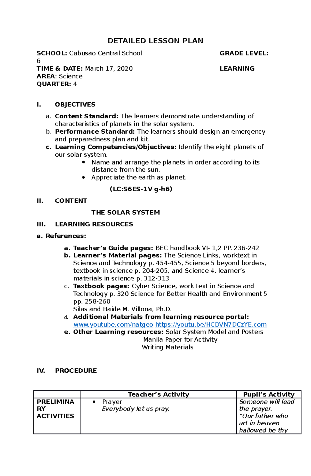 Final-demo-DLP - Demo teaching grade 8 - DETAILED LESSON PLAN SCHOOL ...