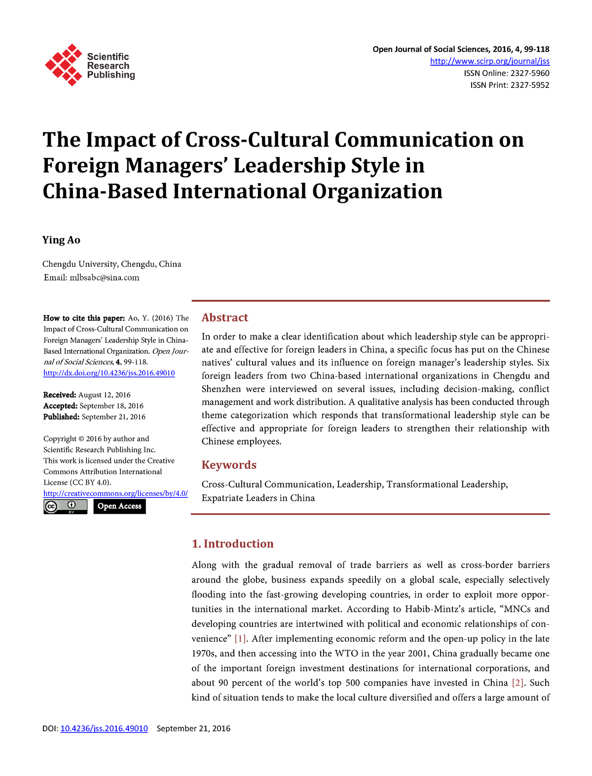 short case study on cross cultural communication