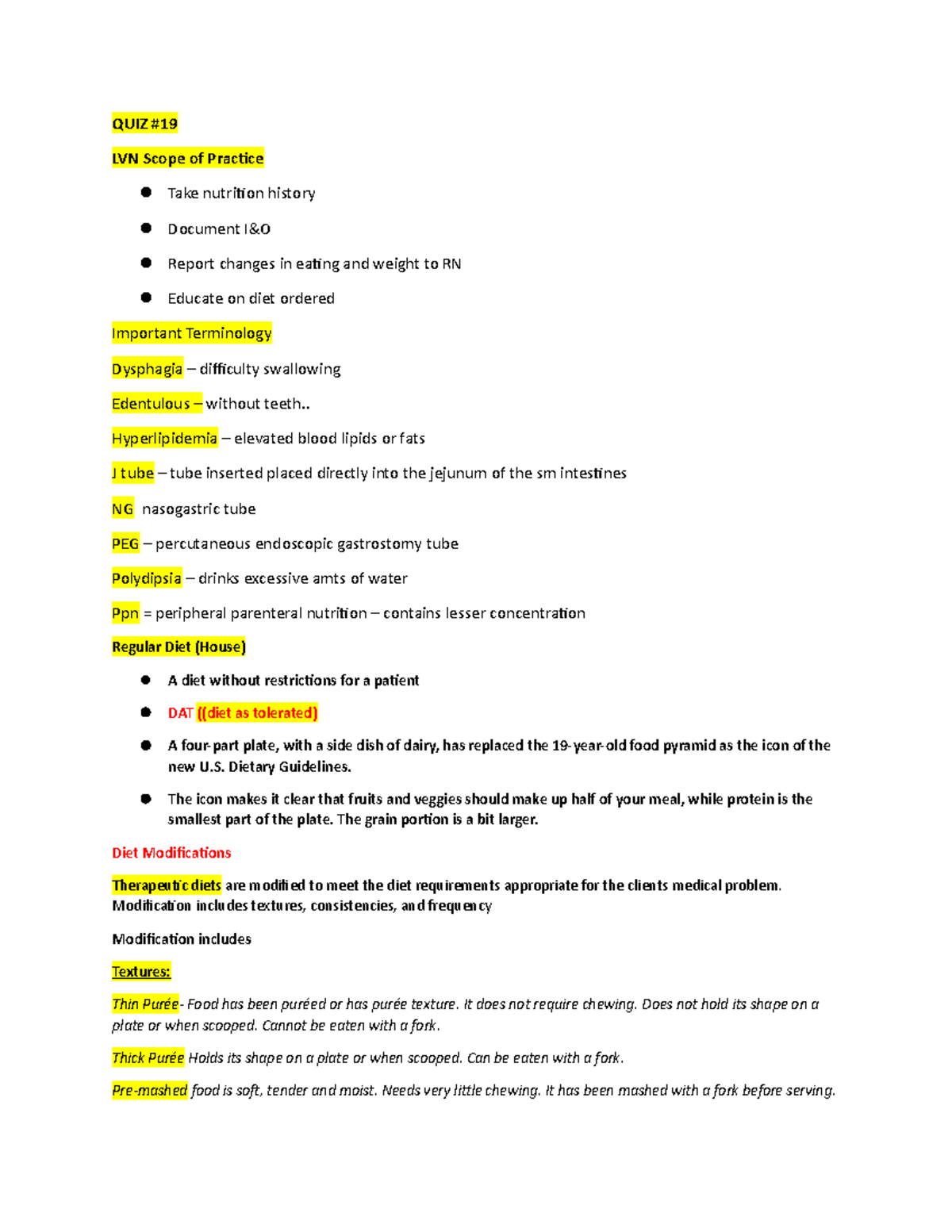 Quiz #19 reviewer - Good luck on a good - QUIZ LVN Scope of Practice ...