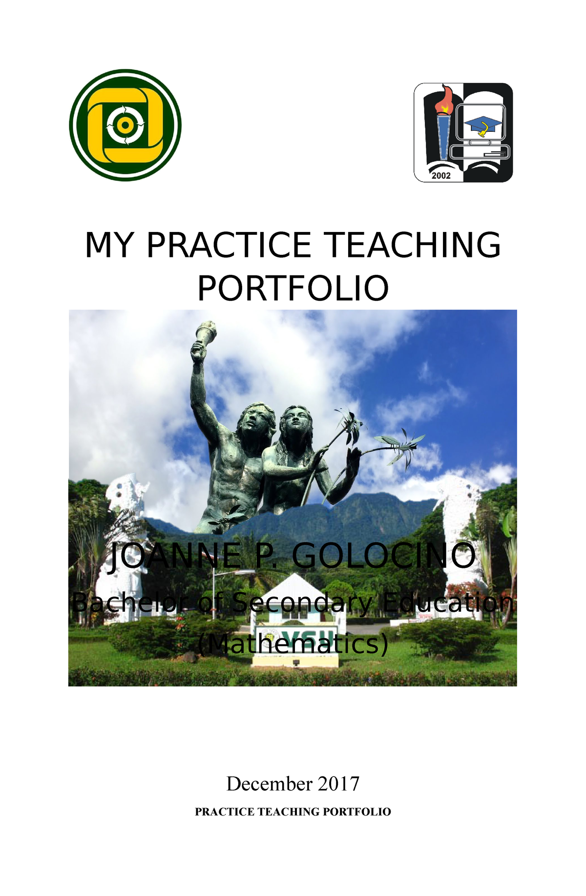 MY Practice Teaching Portfolio Docx - MY PRACTICE TEACHING PORTFOLIO ...