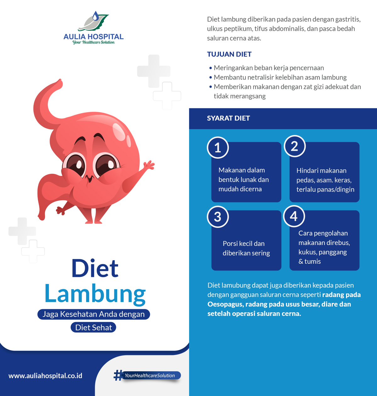 E Brosur Diet Lambung Asuhan Gizi Studocu