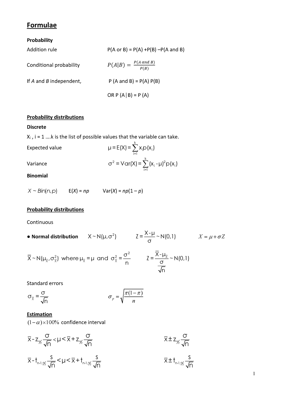 Formulae And Tables - Warning: TT: Undefined Function: 32 Warning: TT ...