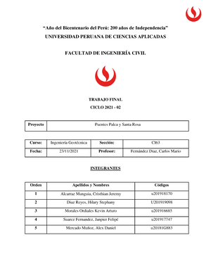 Downstudocu - TRABAJO FINAL DE GEOTECNIA - U NIVERSIDAD P ERUANA DE ...