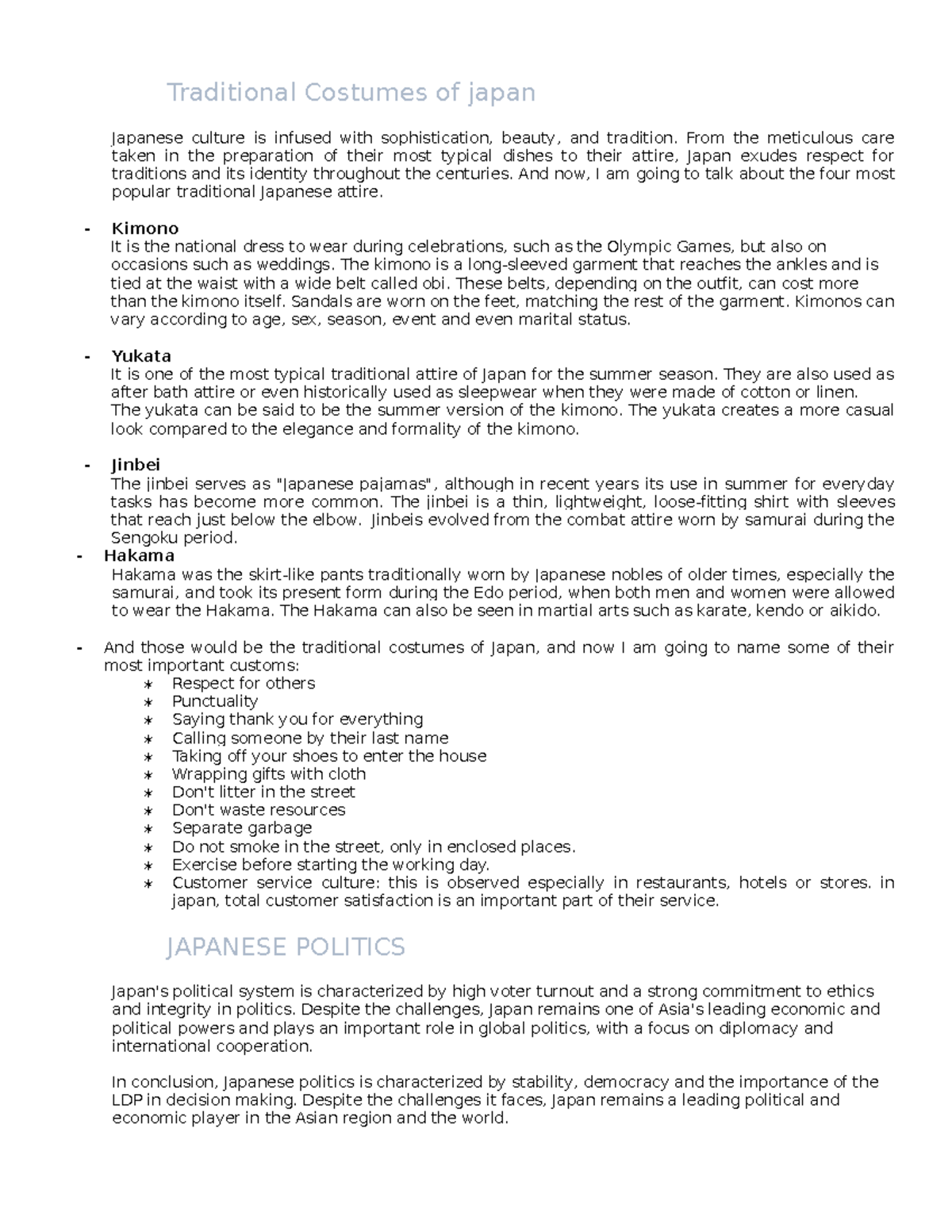 Traditional Costumes of japan english - Traditional Costumes of japan ...