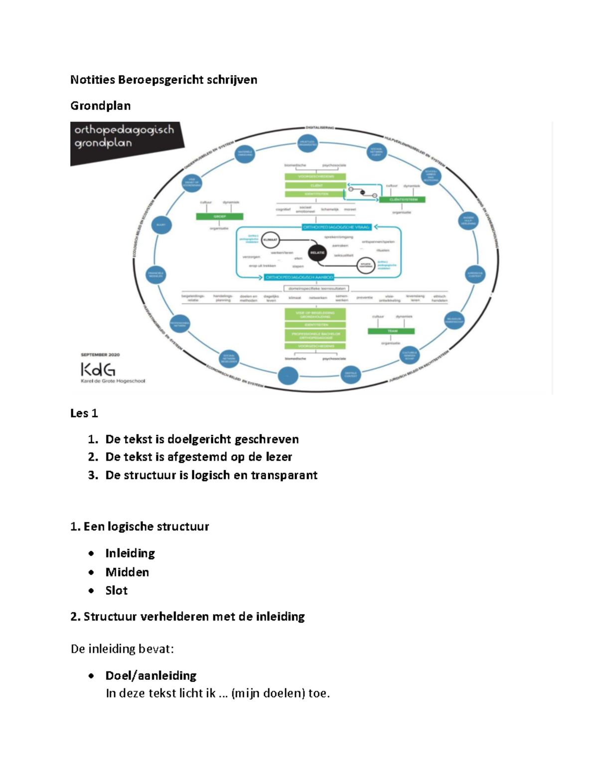 Beroepsgericht Schrijven (les 1) - Notities Beroepsgericht Schrijven ...