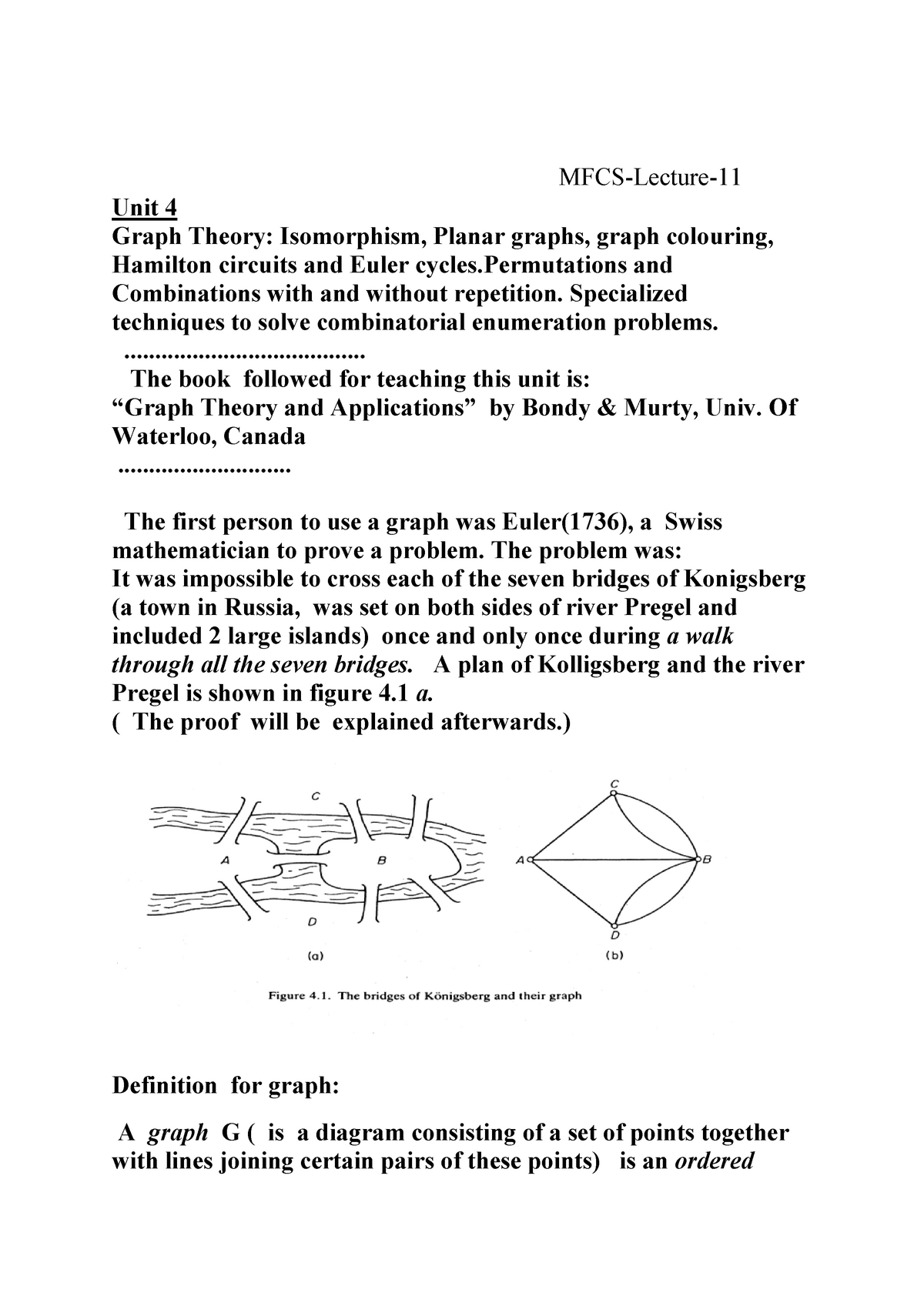 unit-4-3232-mfcs-lecture-11-unit-4-graph-theory-isomorphism