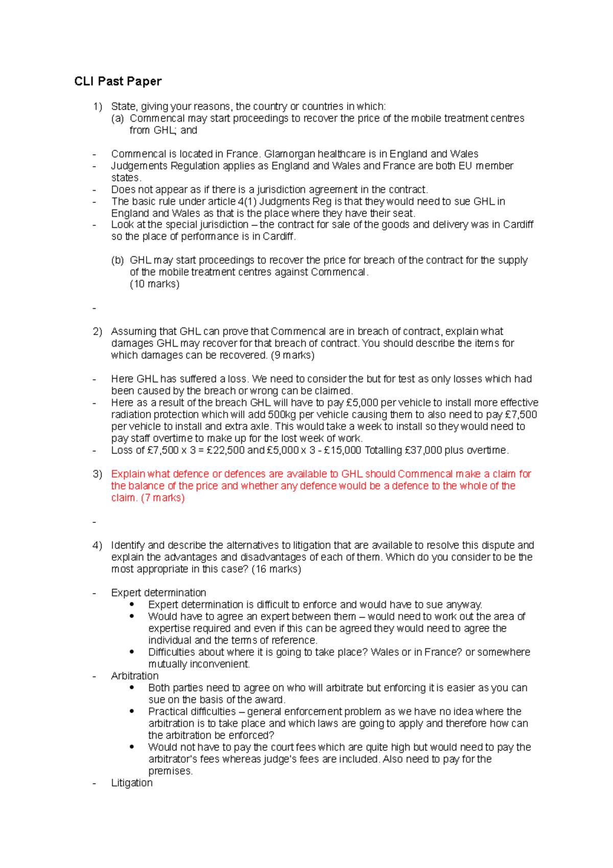 CLI Past Paper - CLI PP - CLI Past Paper State, giving your reasons ...
