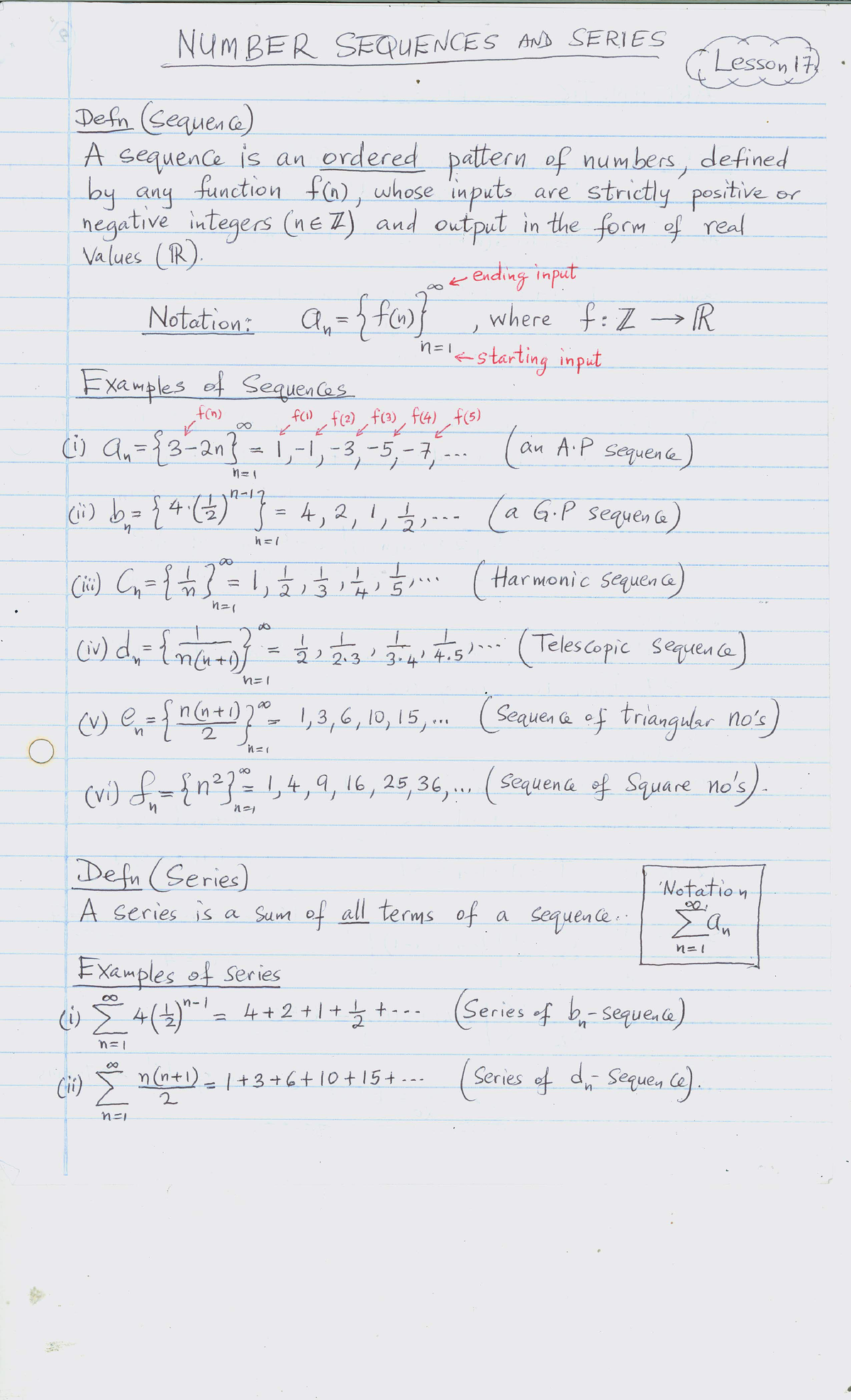 170001 - Number sequences and series - Engineering Mathematics - Studocu