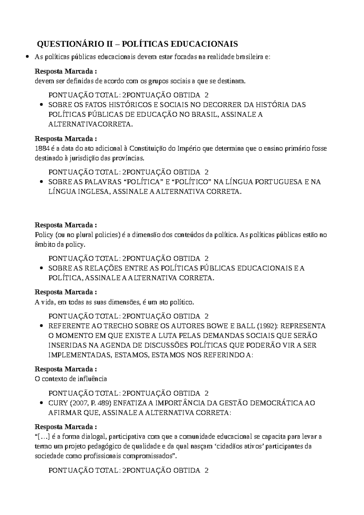 As Políticas Educacionais Muitas Vezes Formuladas - RETOEDU