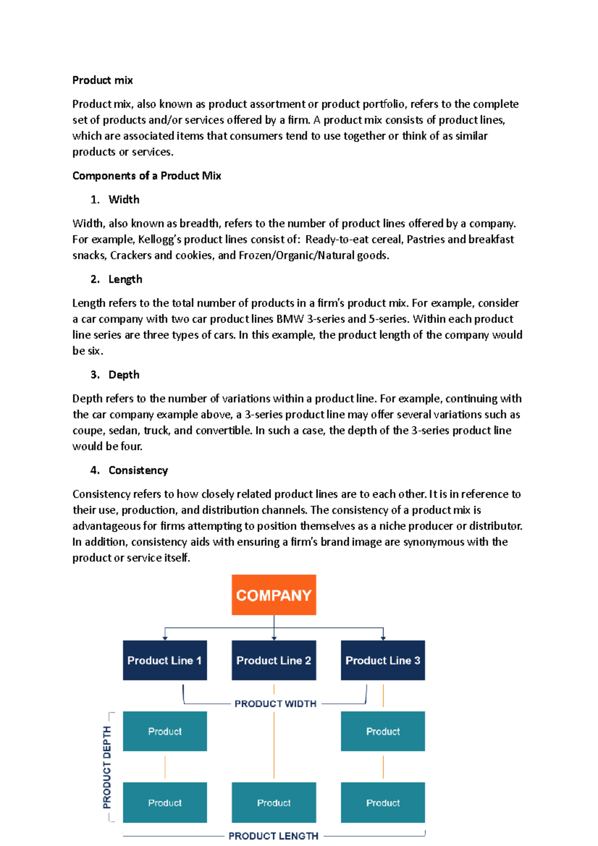 Product mix accg200 Product mix Product mix, also known as product