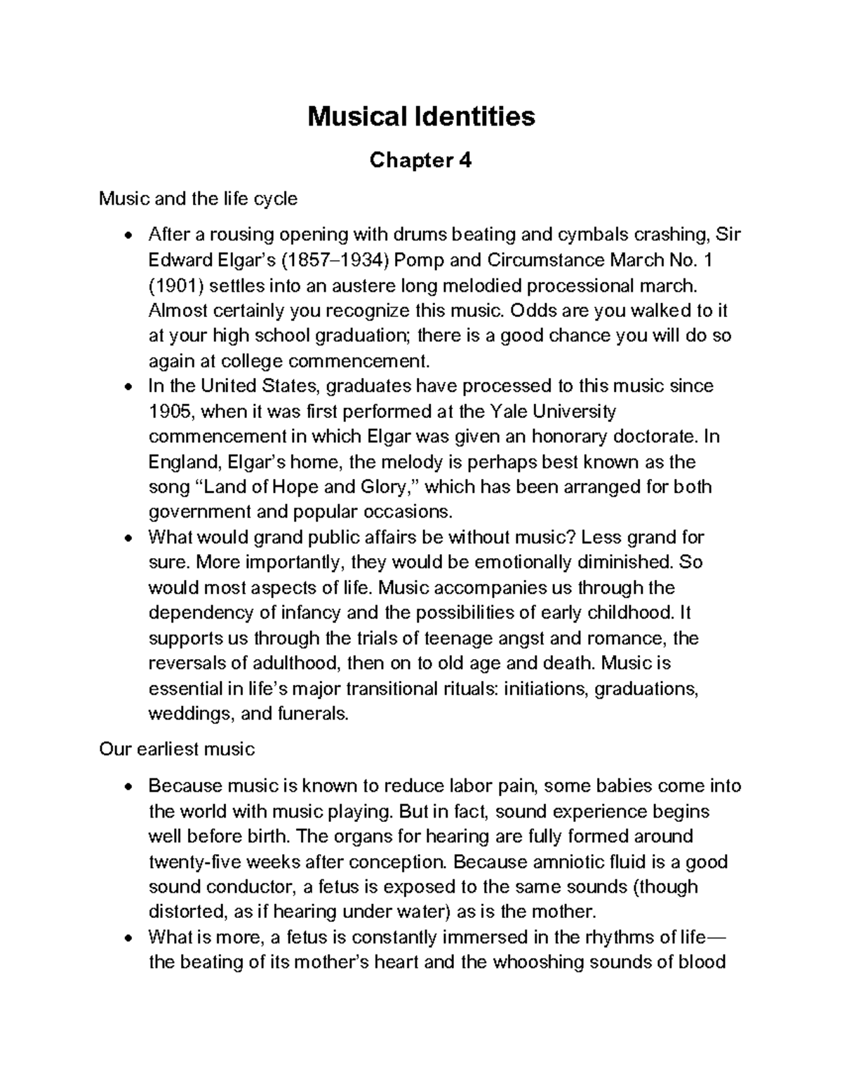Enjoyment and understanding Music Chapter 4 - Musical Identities ...
