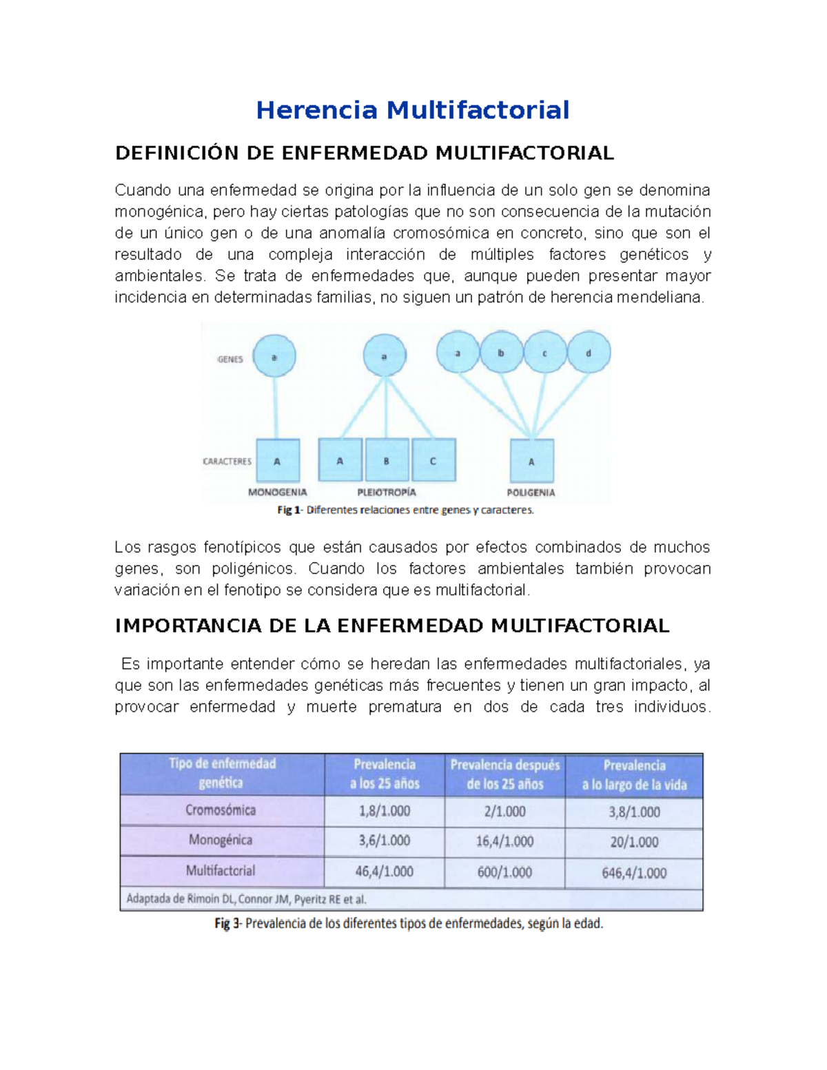 Herencia Multifactorial - Herencia Multifactorial DEFINICIÓN DE ...