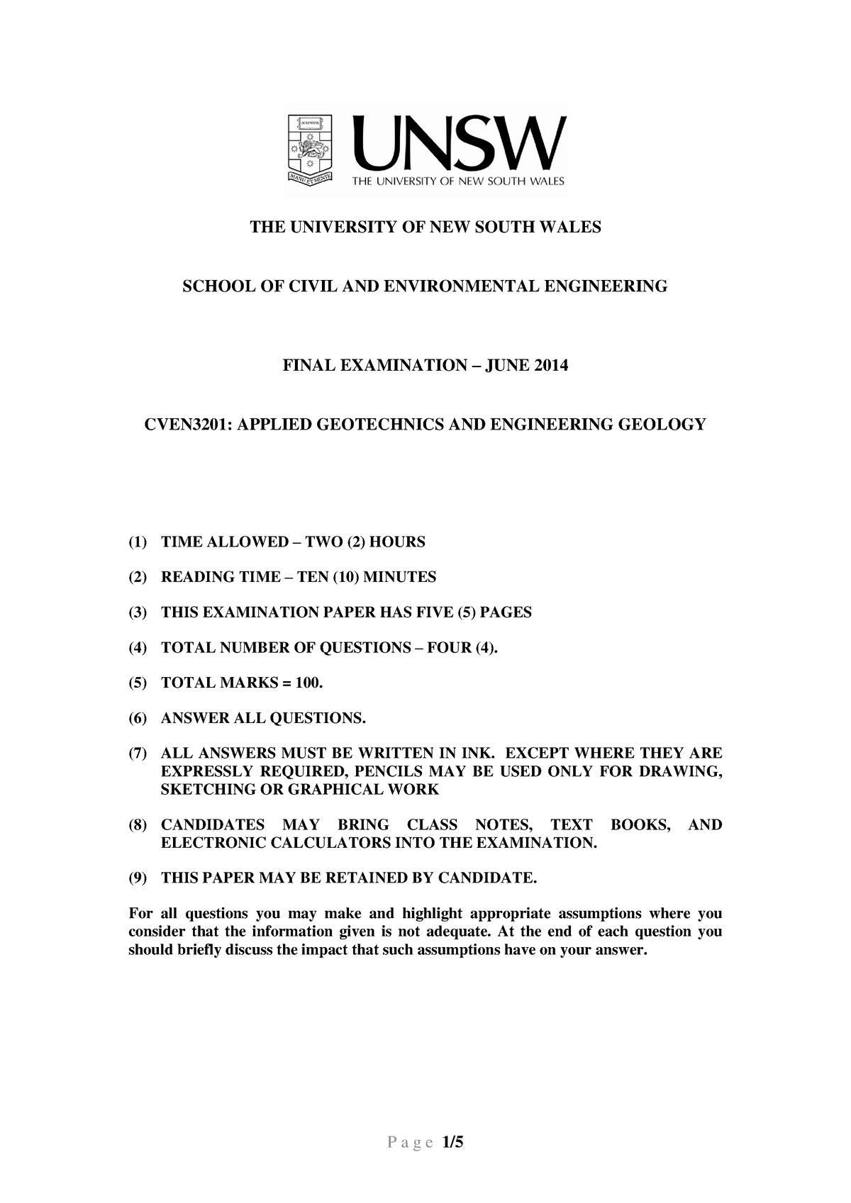 exam-2014-the-university-of-new-south-wales-school-of-civil-and