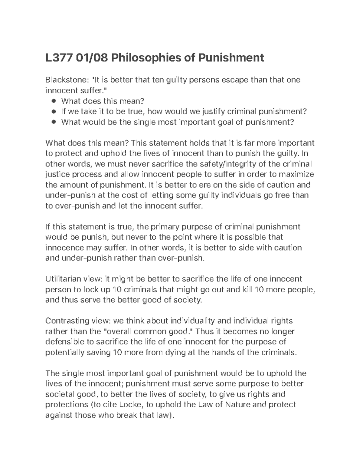 L377 01:08 Philosophies Of Punishment - L377 01/08 Philosophies Of ...