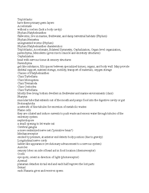 Zoo 1 - notes - What is Zoology? the study of the biology of animals ...