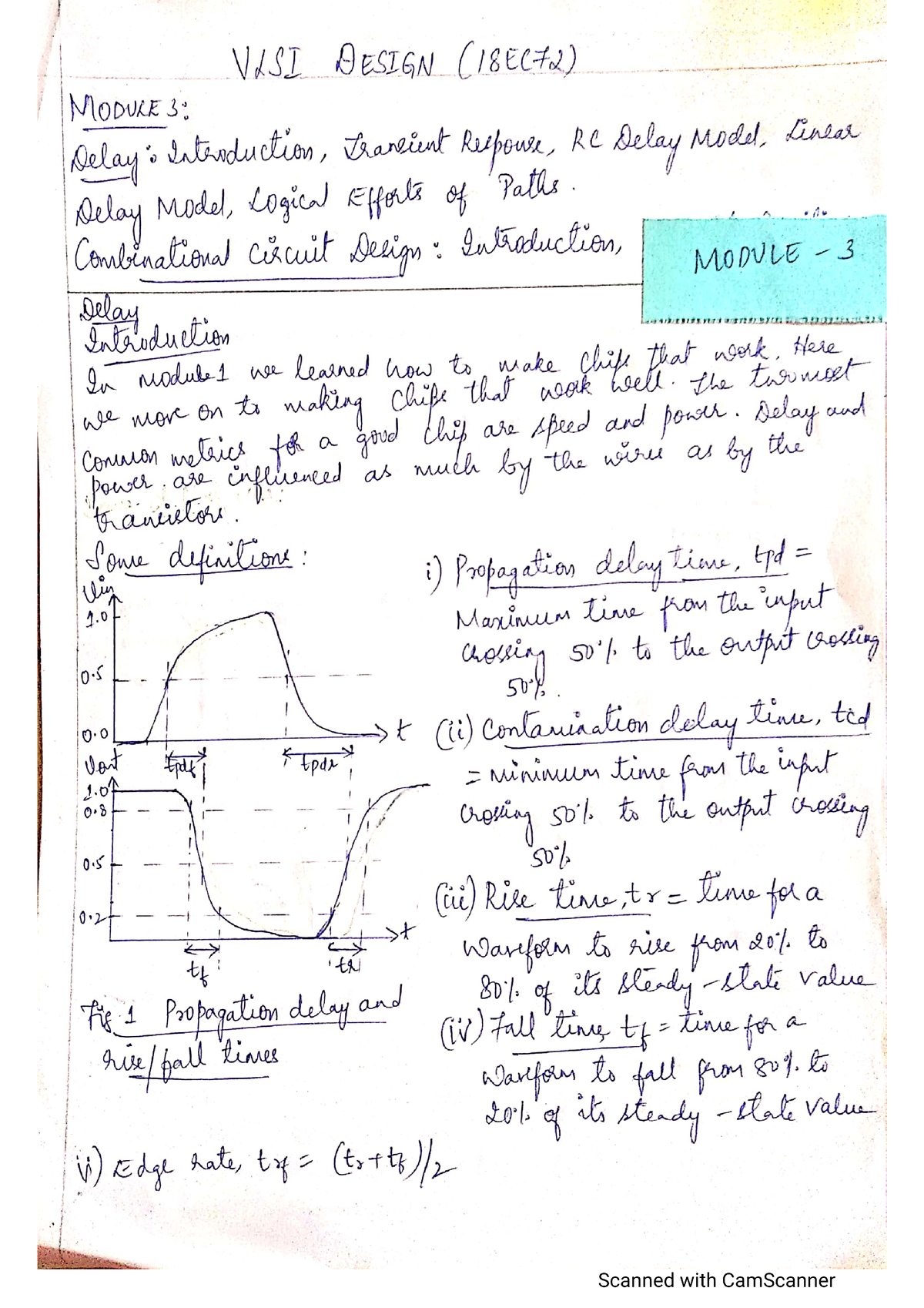 Vlsi Module 3 - It's Important - VLSI Design - Studocu