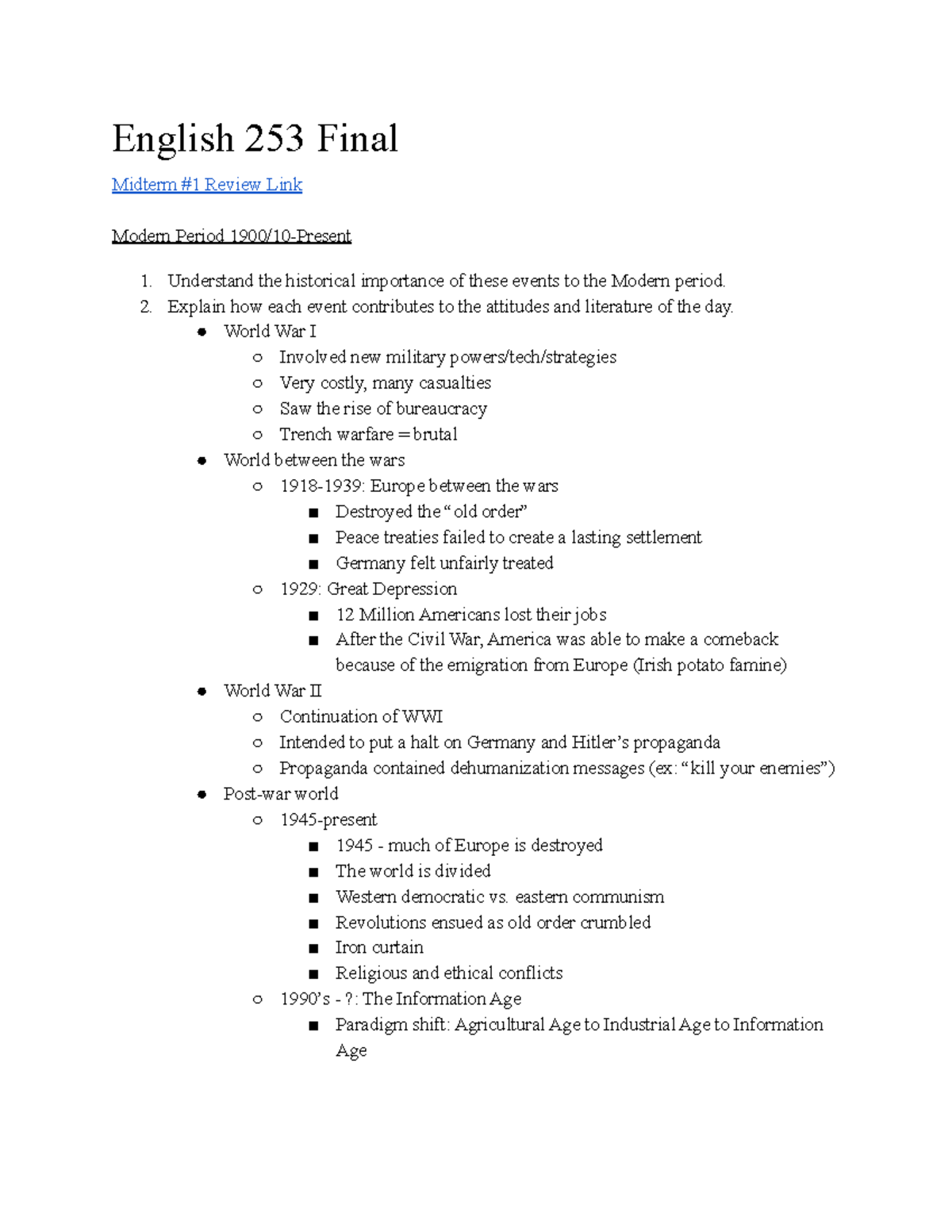 english 255 final exam essay topics