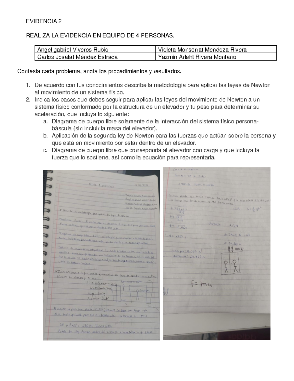 Evidencia 2 Materia Y Energía 1 Este Si Sirve - EVIDENCIA 2 REALIZA LA ...