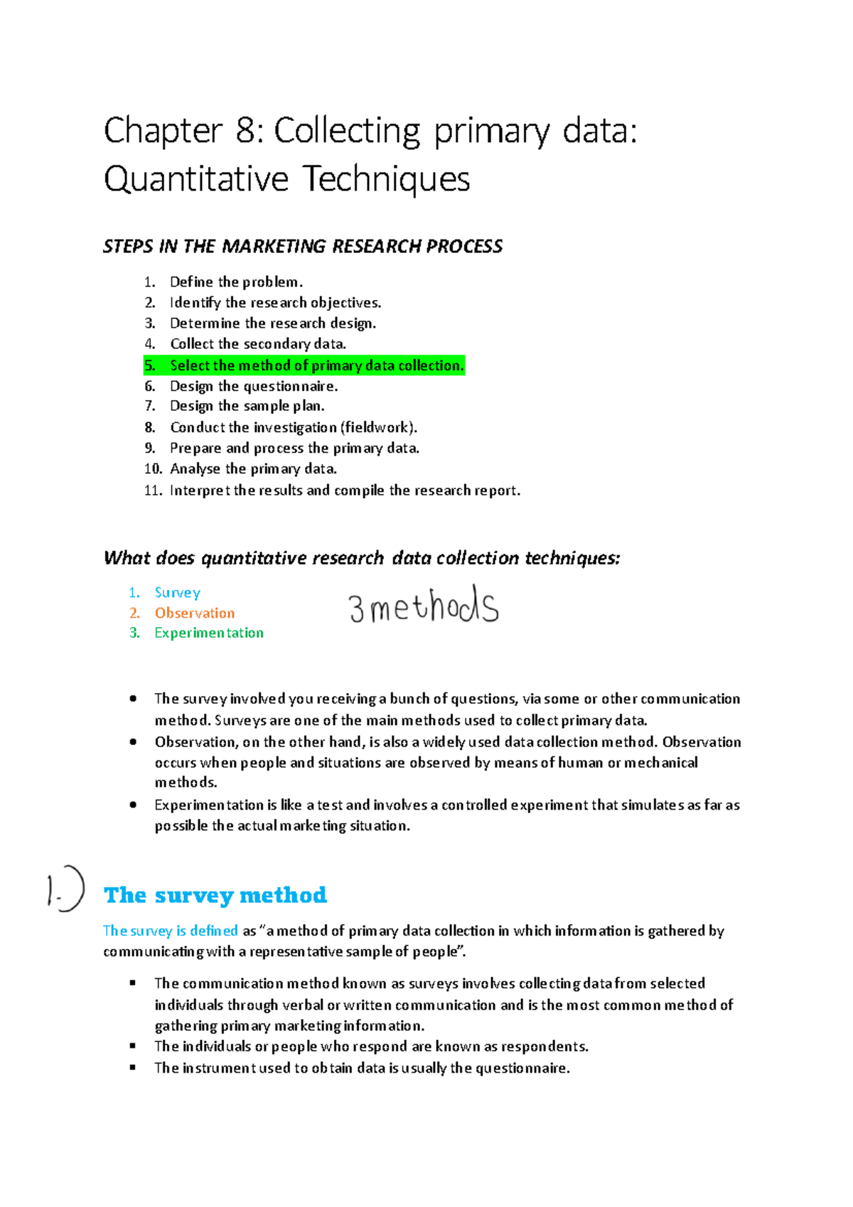 marketing research chapter 8 answers