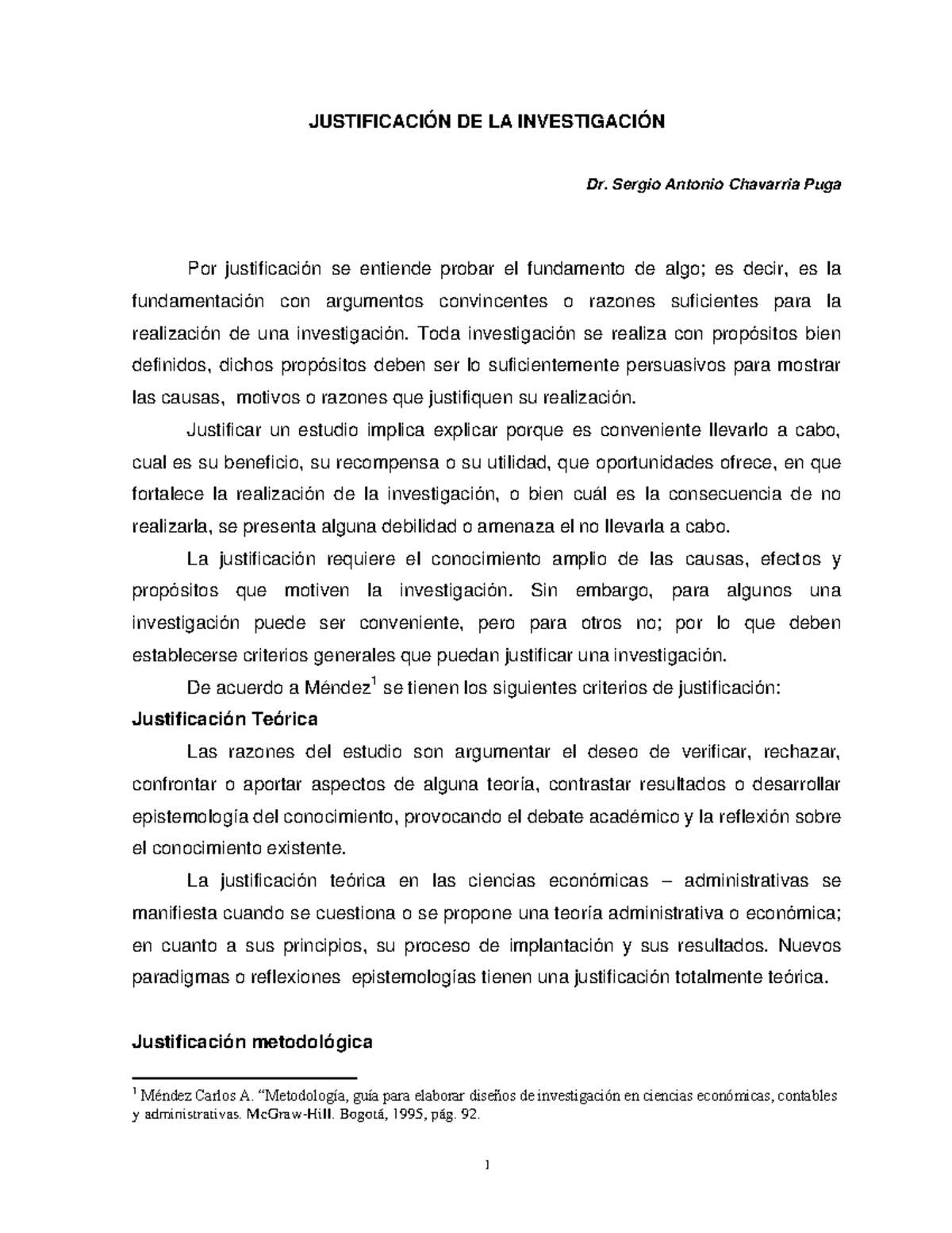 Pasos Para Elaborar Una Justificación JustificaciÓn De La InvestigaciÓn Dr Sergio Antonio 8452