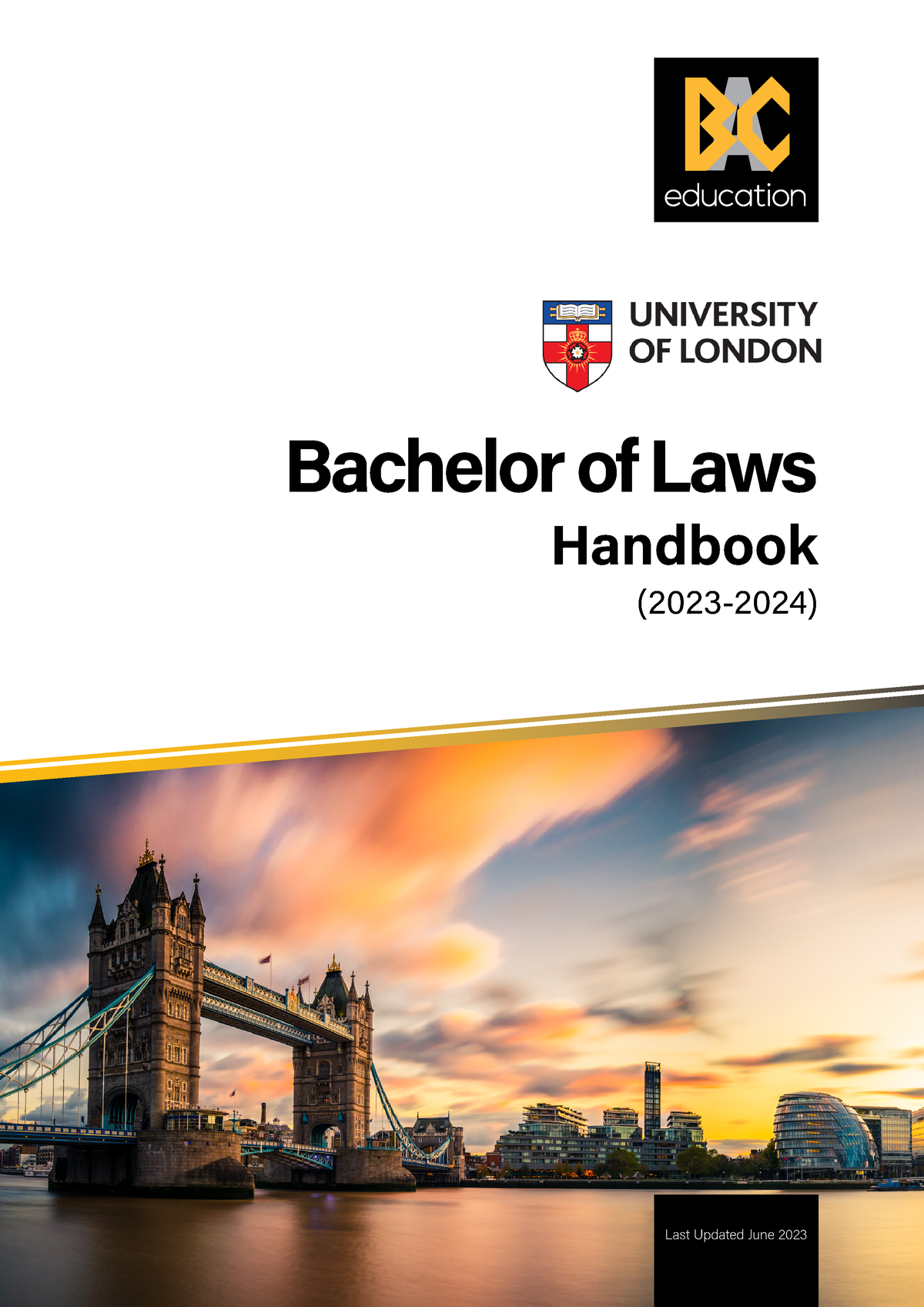 UOL Student Handbook 2023 Updated V3 - Bachelor Of Laws Handbook Last ...