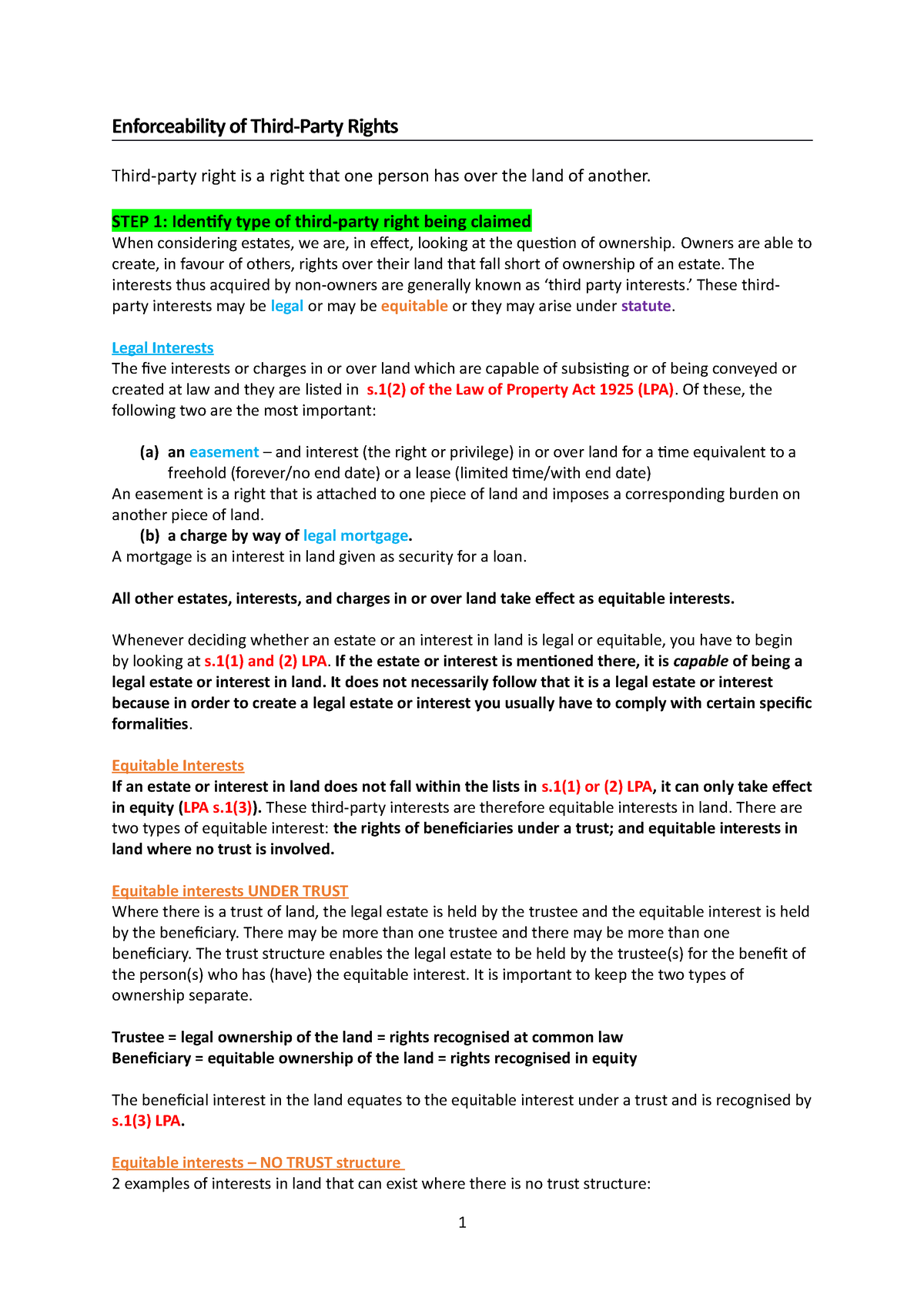 assignment worksheet 12.5 third party rights