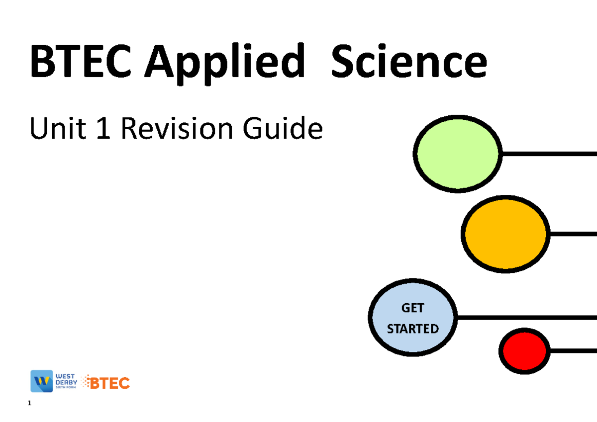 Unit 1 Revision Guide - Fgh - BTEC Applied Science Unit 1 Revision ...