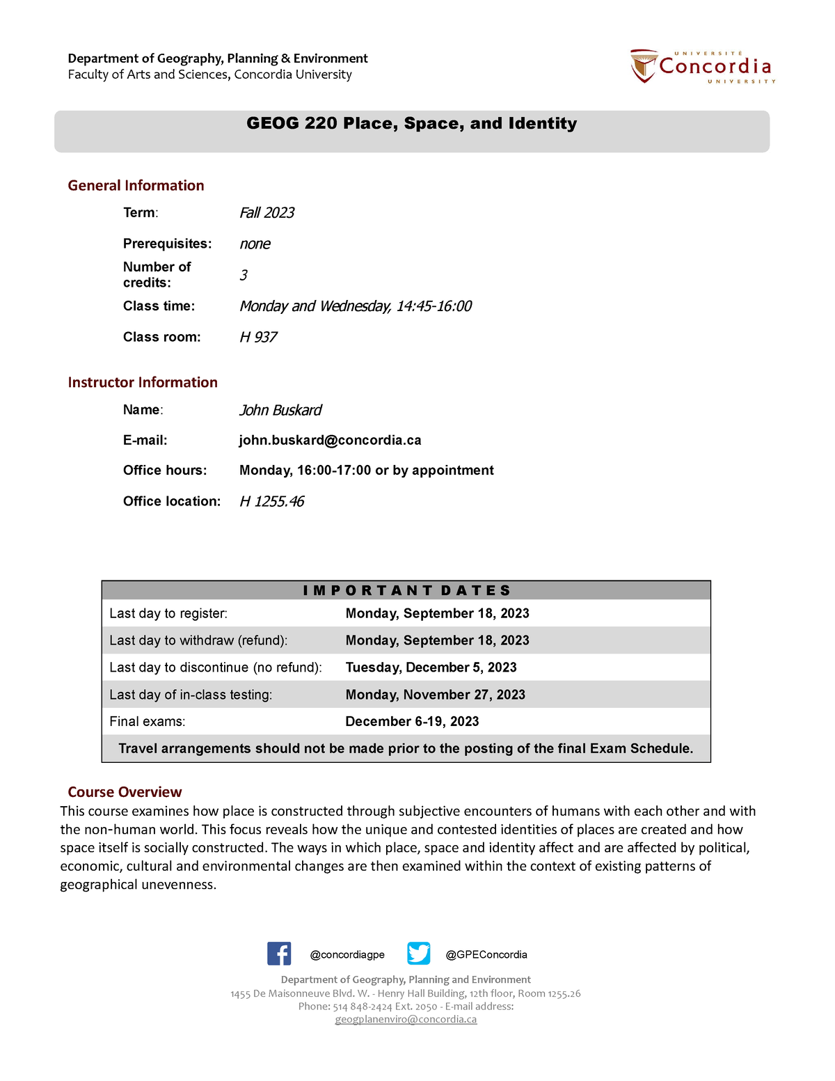 GEOG 220 2024 General Information Term Fall 2023 Prerequisites None   Thumb 1200 1553 