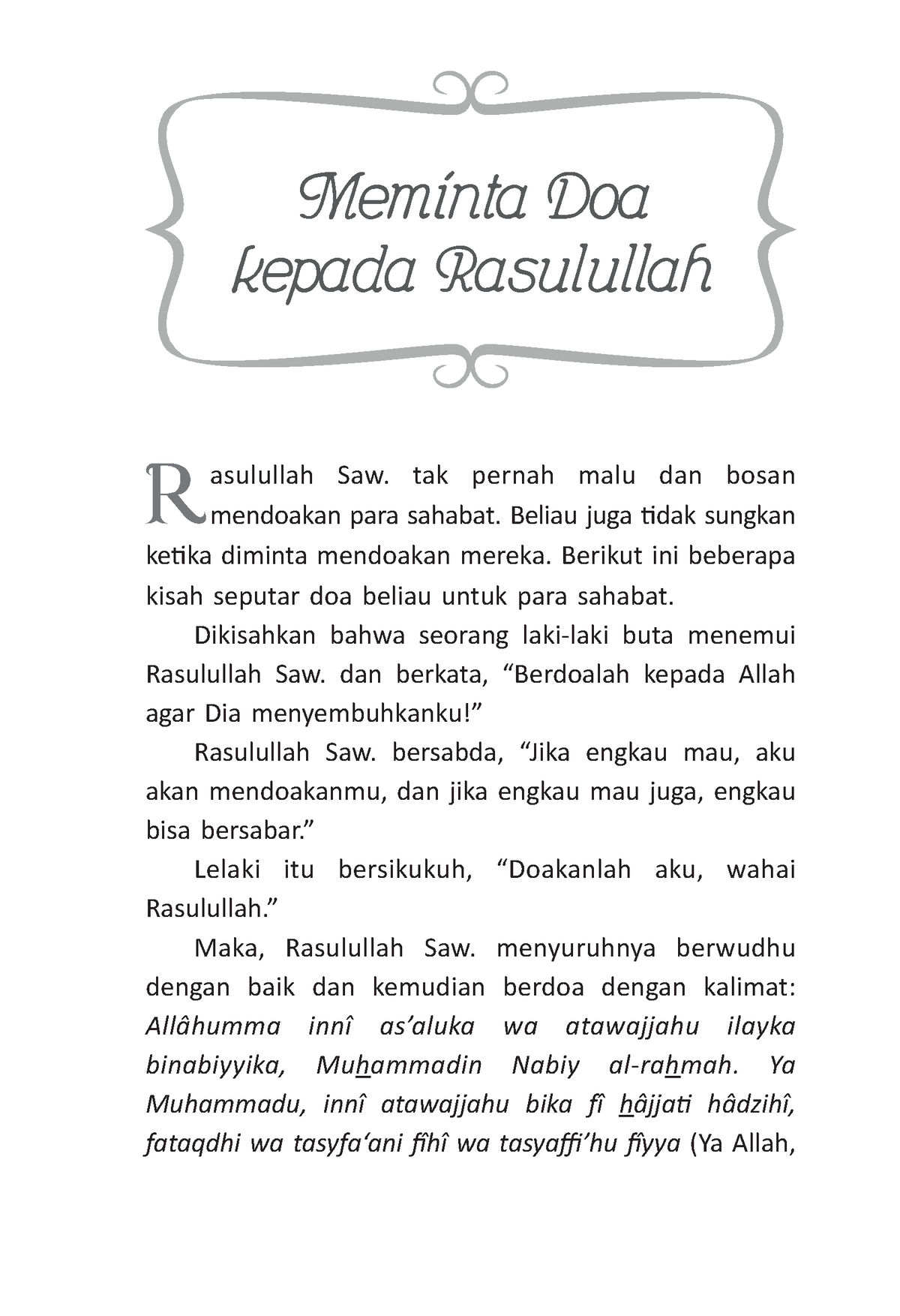 Tugas Kisah Rosul-142 - R Asulullah Saw. Tak Pernah Malu Dan Bosan ...