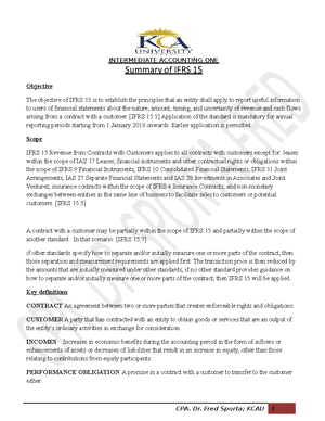 FSA1 - Financial statements analysis - Studocu