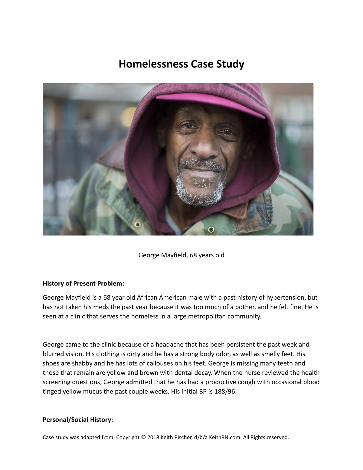 homelessness case study uk