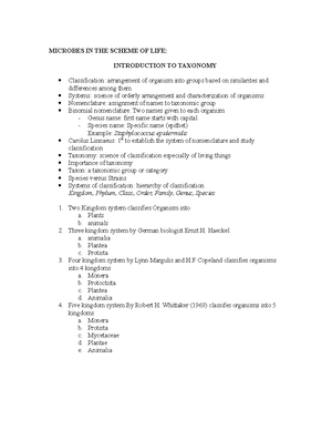 Review Sheet I The Key - Answer Key For Chapter 1 Microbiology ...