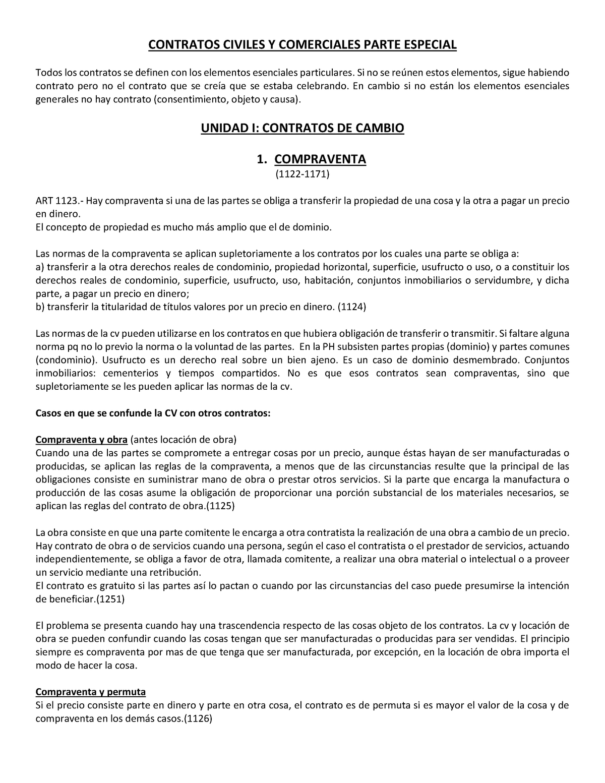 Resumen De Contratos Especial Contratos Civiles Y Comerciales Parte Especial Todos Los 0547
