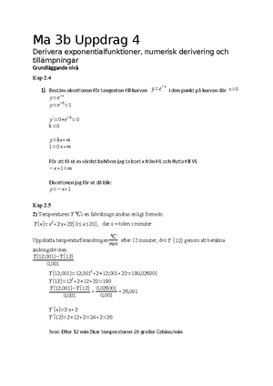 Ma 3b-26 Uppdrag 2 Frågor - Ma 3b Uppdrag 2 Algebra, Absolutbelopp ...