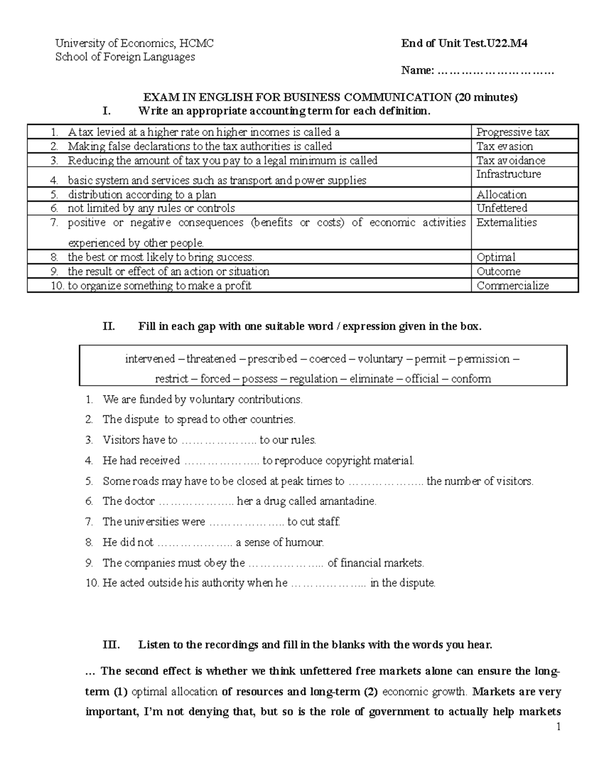 hp4-end-of-unit-test-university-of-economics-hcmc-school-of-foreign