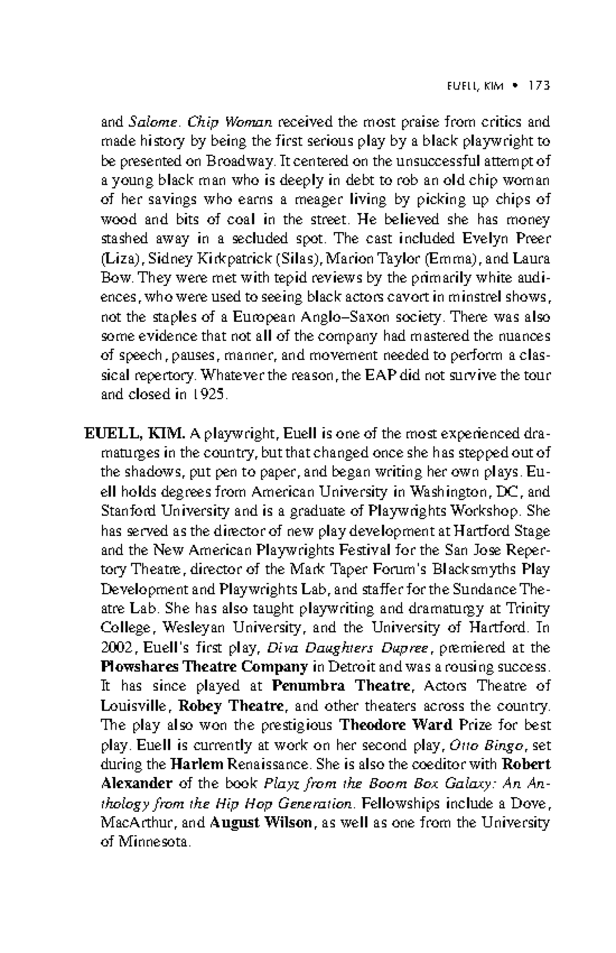 A to Zof african americantheater79 and Salome. Chip Woman received