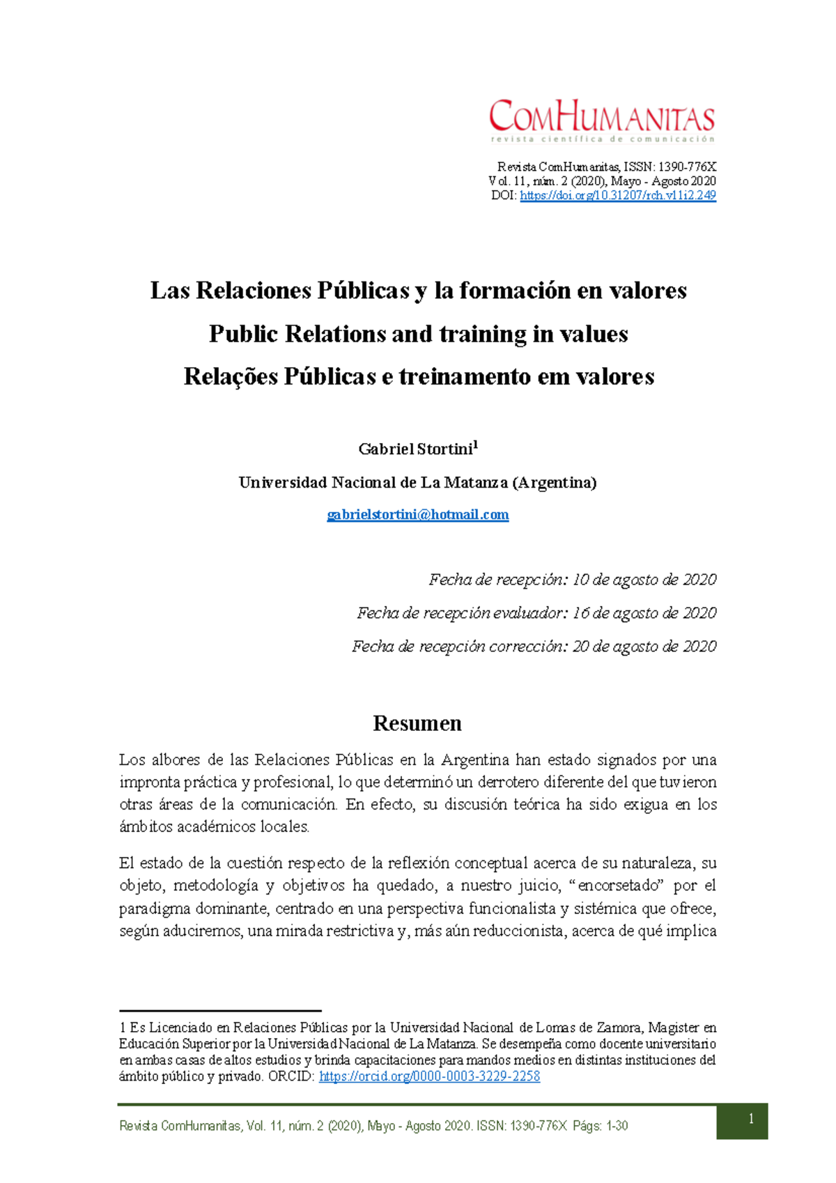 Dialnet Las Relaciones Publicas YLa Formacion En Valores 7666288 