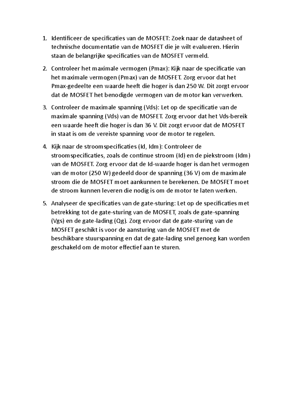 Mosfetjeweet - Identificeer de specificaties van de MOSFET: Zoek naar ...