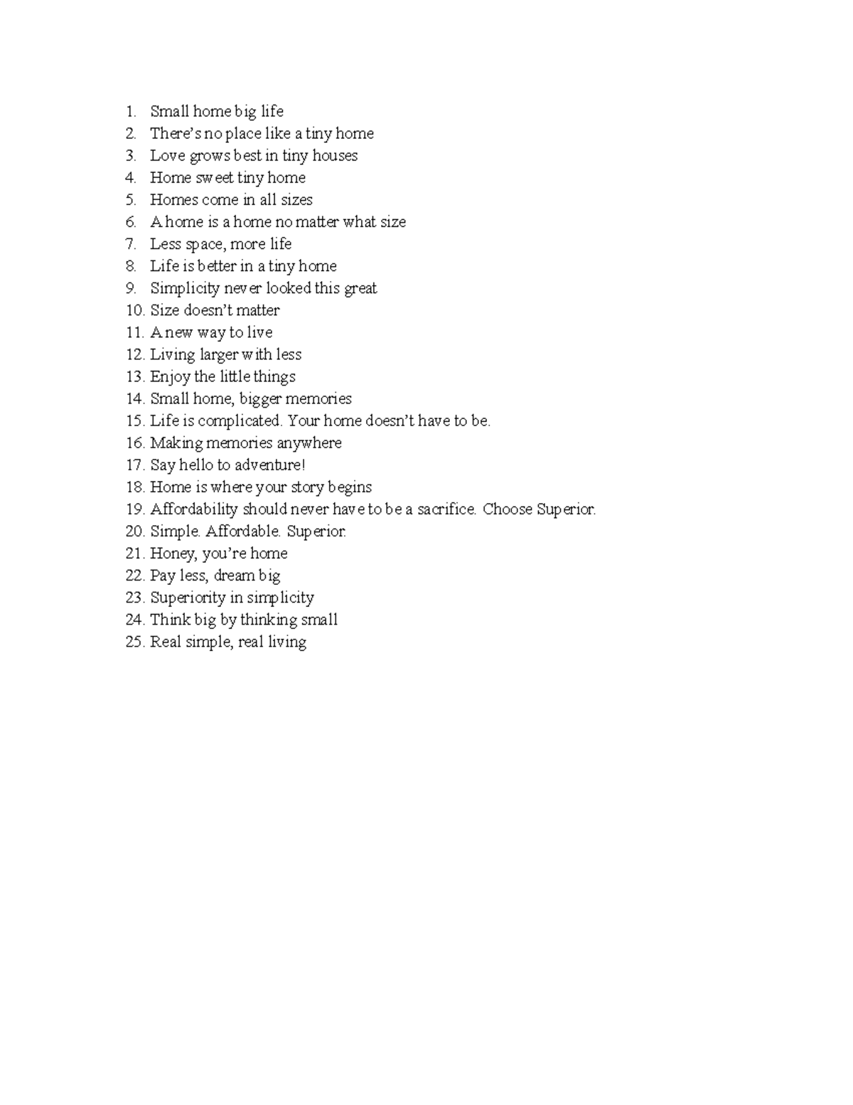 25 Tag Lines - for final project - 25 tagline layout and examples for ...