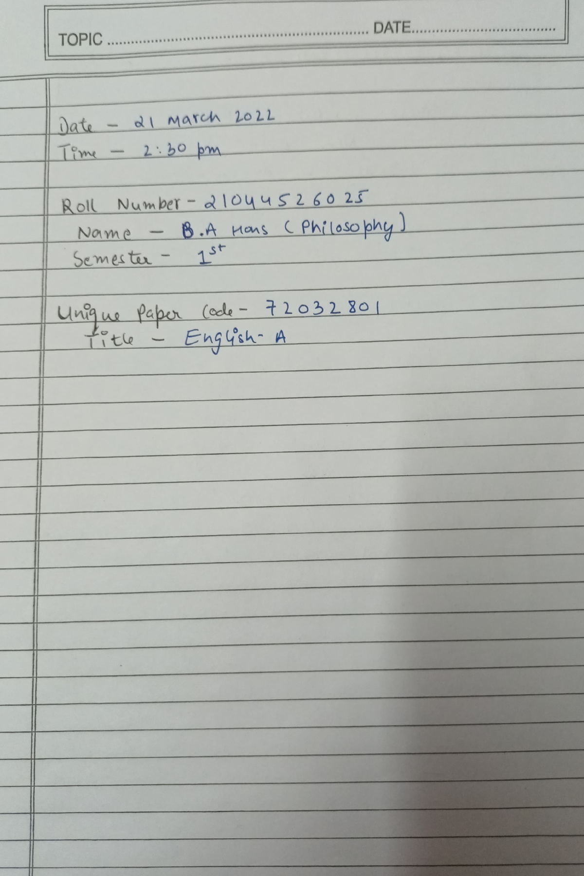 21 - This Is Notes Of English Aecc For First Semester. - ... DATE ...