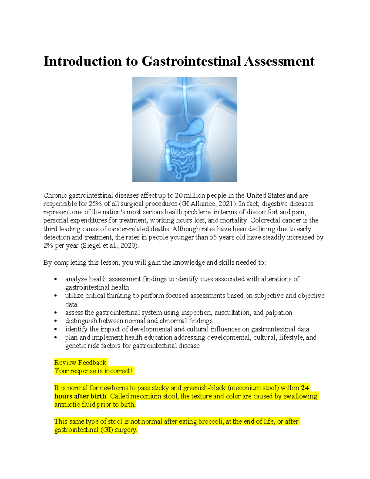 Edapt - Gastrointestinal - Introduction To Gastrointestinal Assessment ...