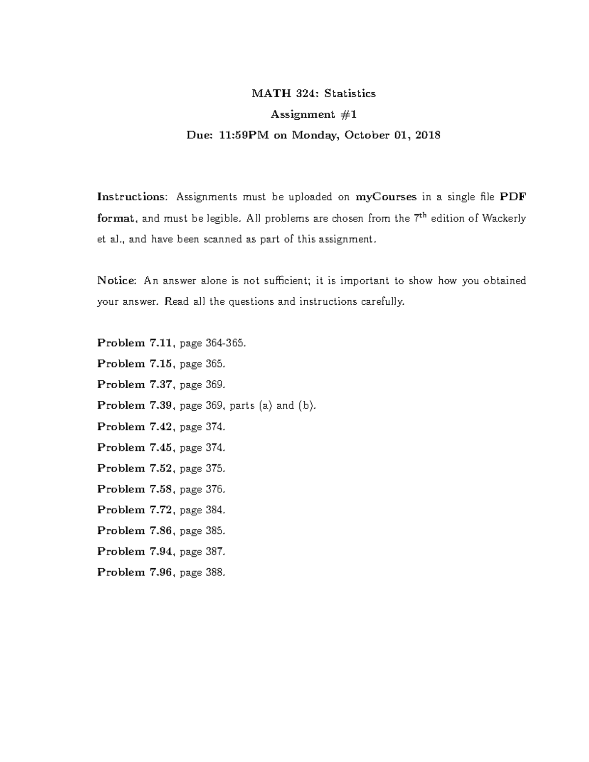 Assignment 1 Math324 - ass4 - MATH 324: Statistics Assignment #1 Due ...