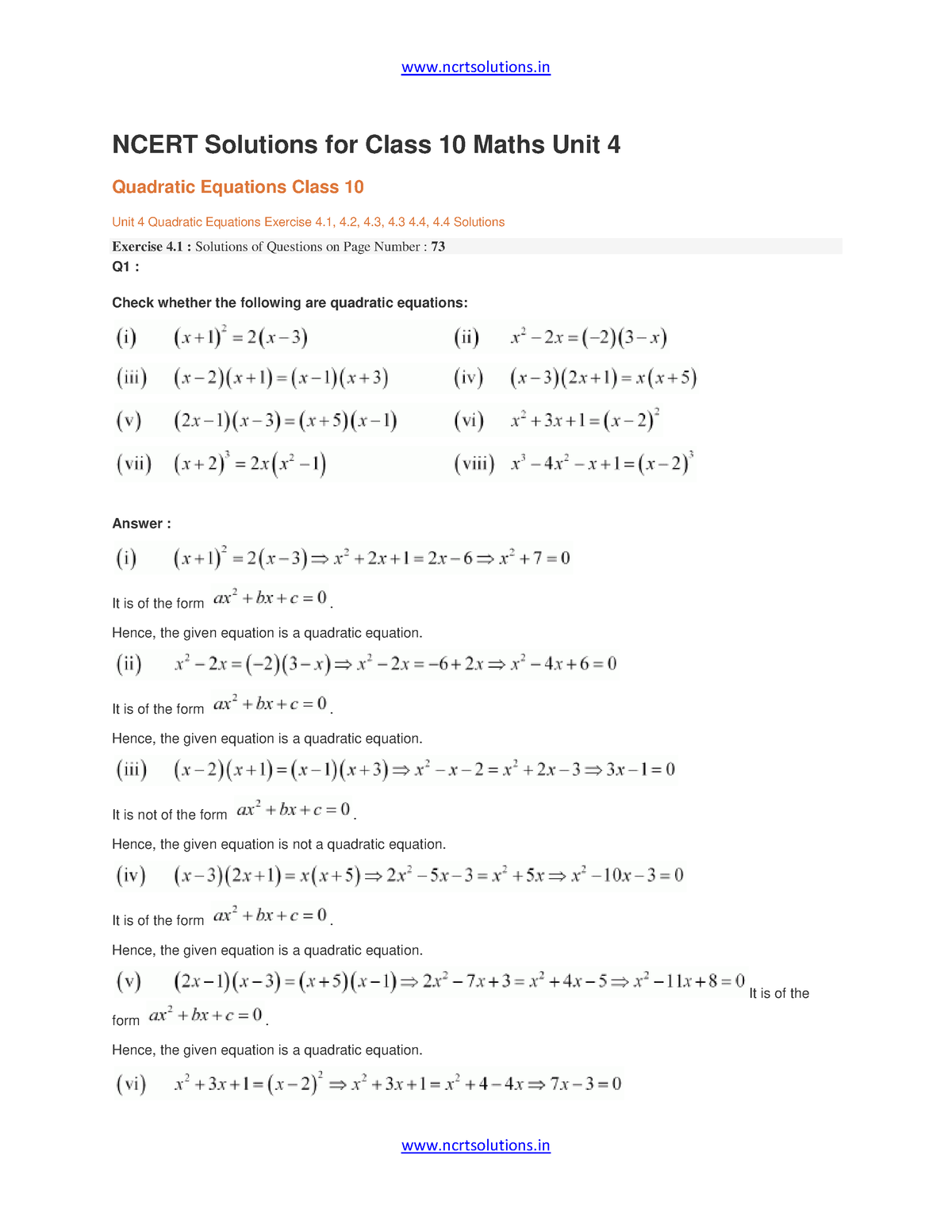 chapter-4-quadratic-equations-ncert-solutions-for-class-10-maths-unit