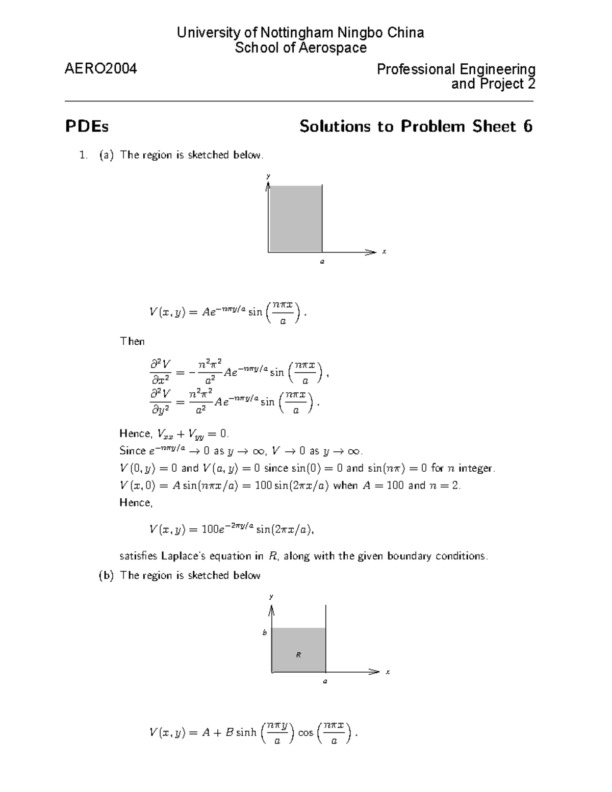 Solutions 6 - math - University of Nottingham Ningbo China School of ...