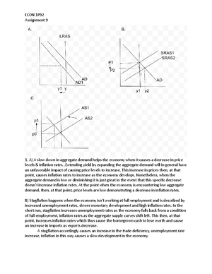 Assignment 7 - BROCK UNIVERSITY Econ 1P92, Fall 2022 Department Of ...