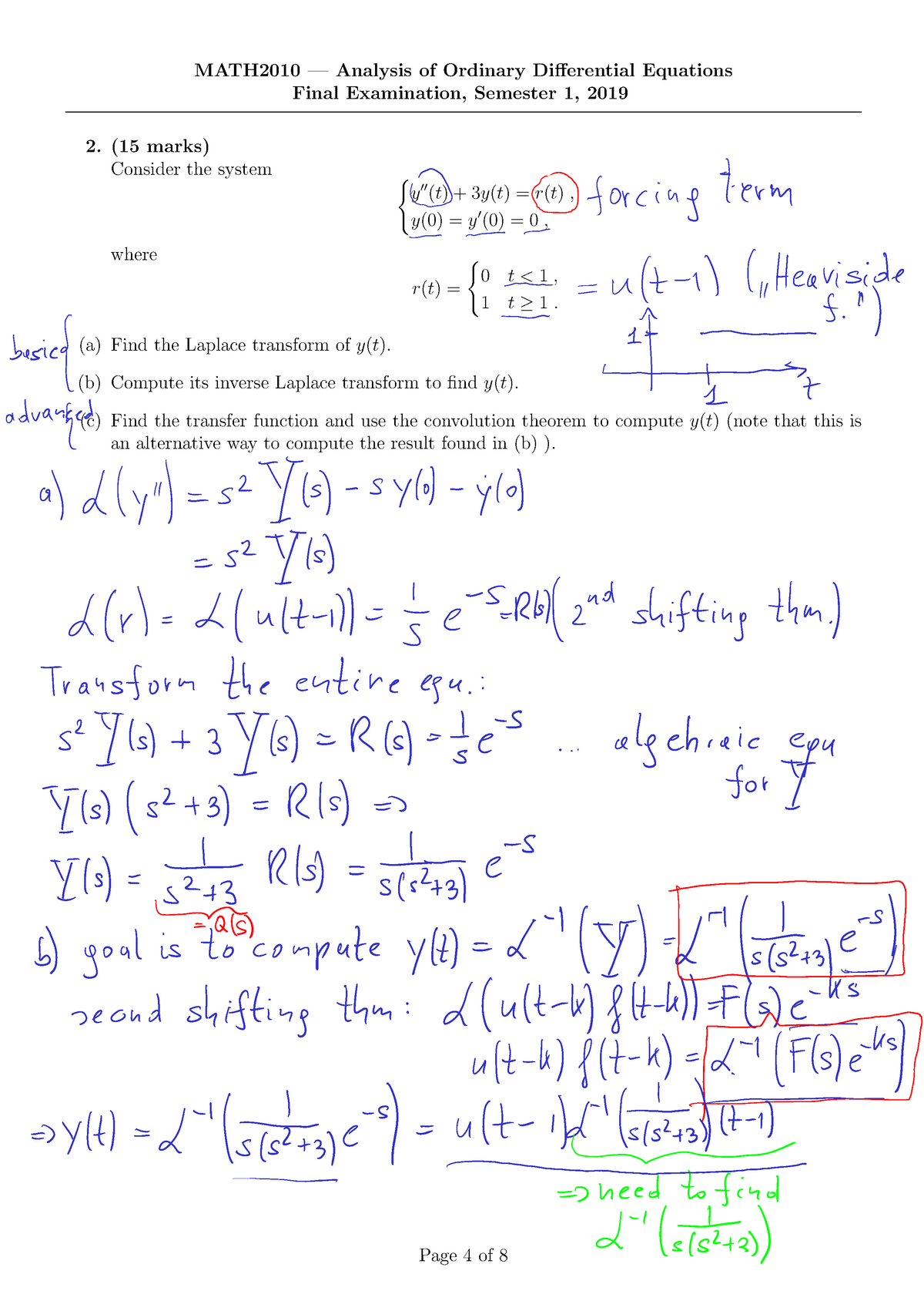 Math2010 finalexam 2019 S1 Q2 annotated - MATH2010 — Analysis of ...