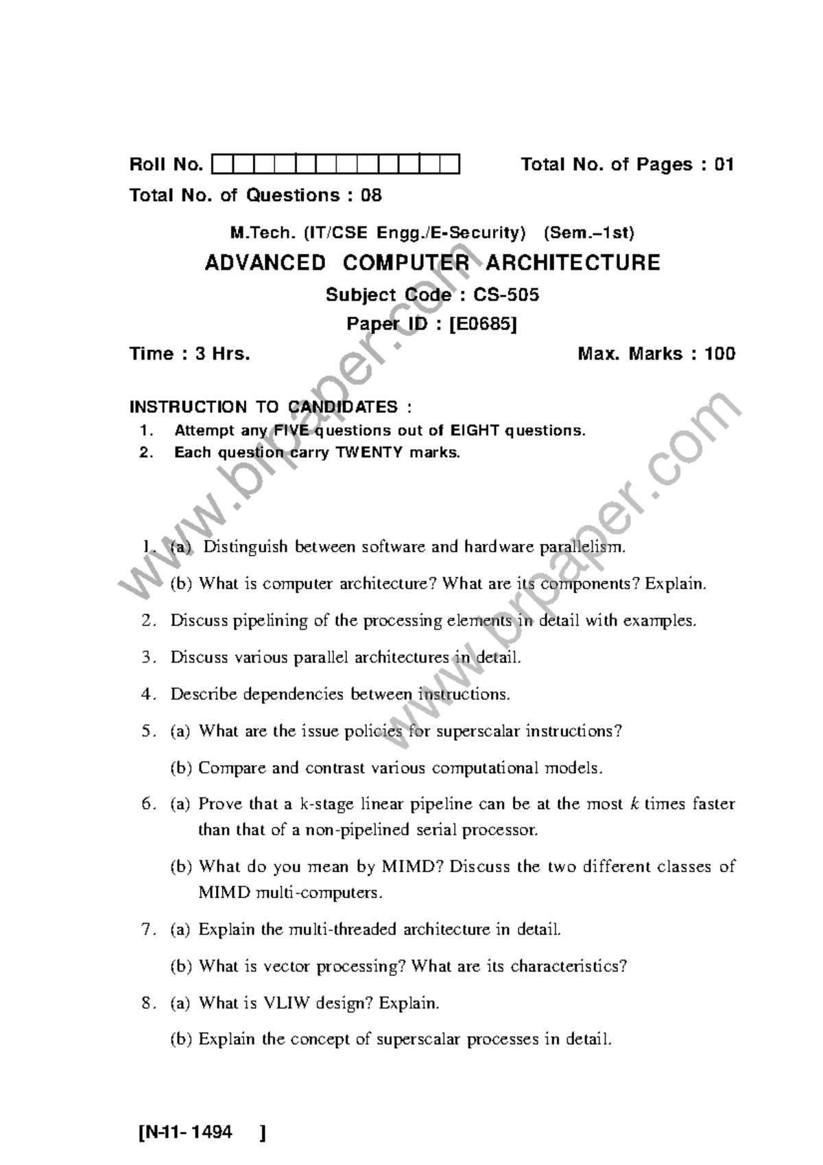 ACA(1st)May2013 - Question paper - [N- ] Roll No. Total No. of Pages ...
