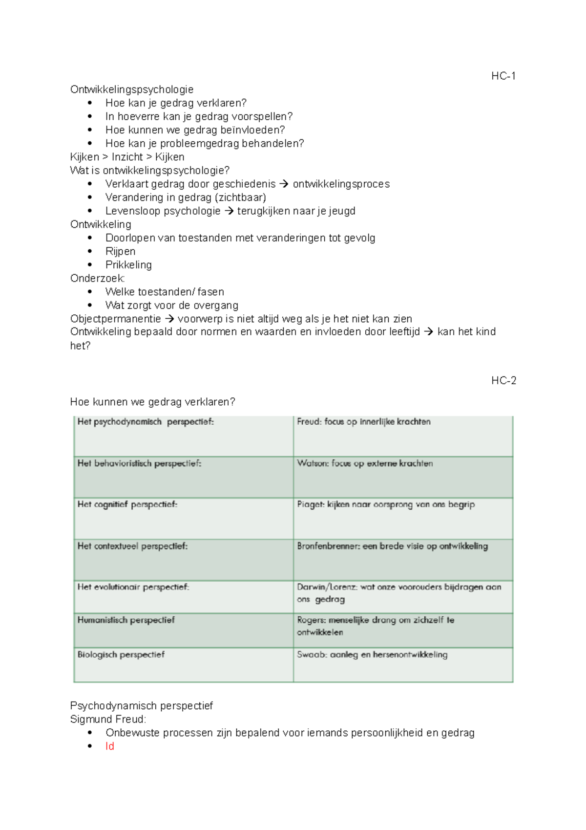 KL1 Hoorcollege - College-aantekeningen Semester 1 - HC ...