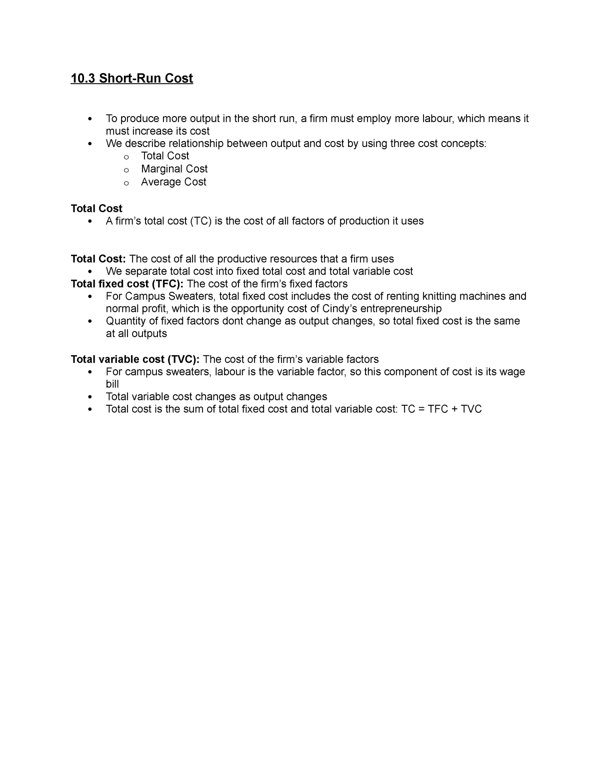 10-3-short-run-cost-notes-taken-in-class-10-short-run-cost-to